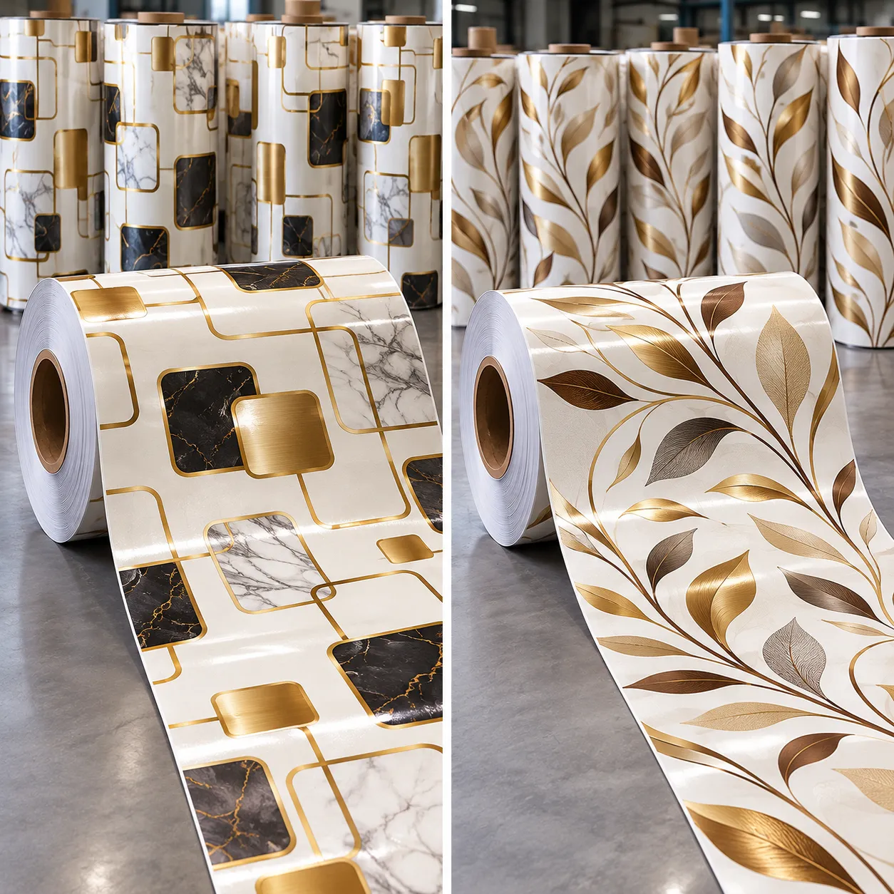 Dining Table Paper Roll Printing & Winding Machine application 2 Dining Table Paper Roll Printing & Winding Machine application 2